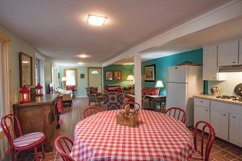 Lower Level Second Kitchen with the Living Area in the Background