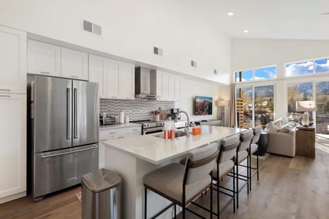 Whip up your favorite meals in this beautifully designed kitchen