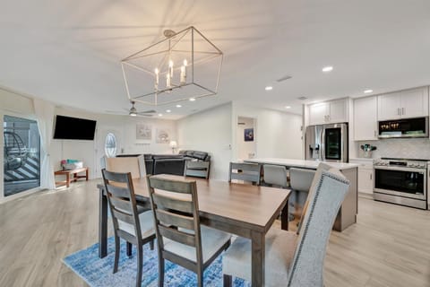 Stylish dining area for shared meals and gatherings