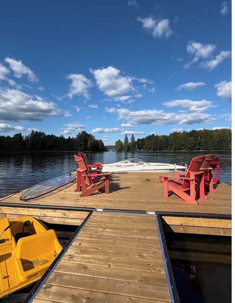 Dock overlooking lake