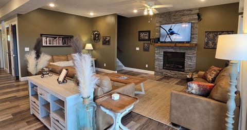 Relax by the fire with a good book or catch up with friends & family.