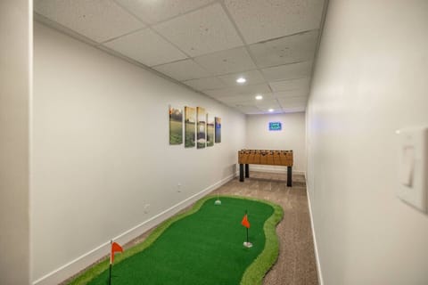 Putt putt golf and foosball for family entertainment