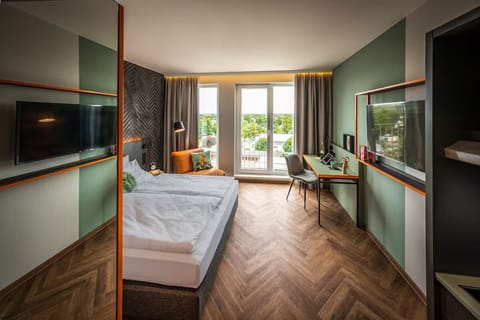 Step into a bright, stylish room made for restful nights
