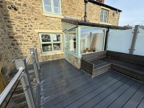 South facing balcony