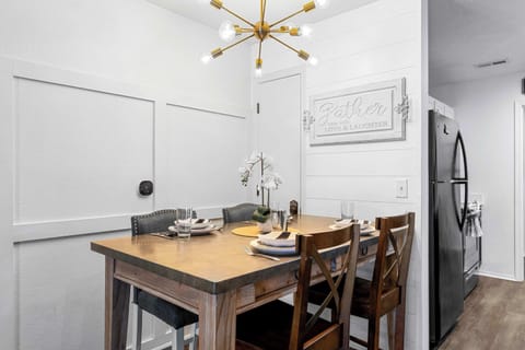 Make mealtime memories together at the dining table, seating 4​
