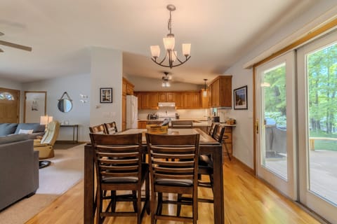 Dining Room with View of Kitchen and Living Room