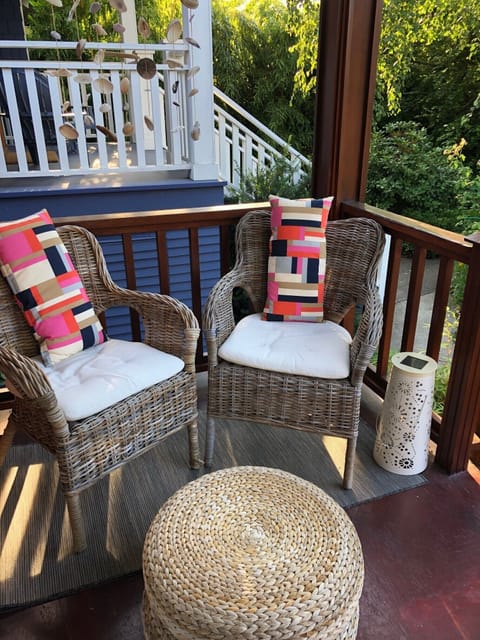 Get comfortable. Porch seating.
