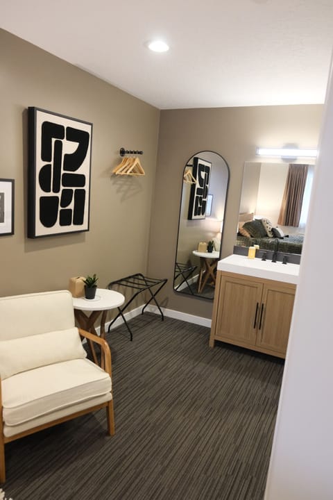 Wall Art + Seating Corner