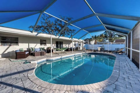 Private in-ground pool for relaxing and cooling off