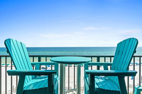 Relax in comfy chairs while taking in the breathtaking oceanfront scenery
