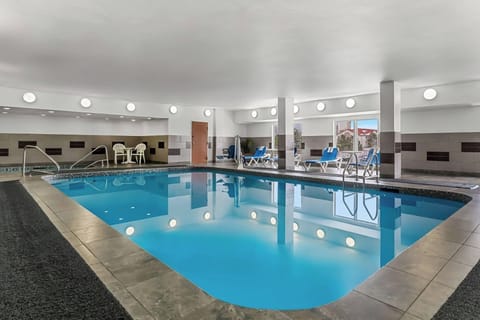 Dive into a bright indoor pool for year-round refreshment.