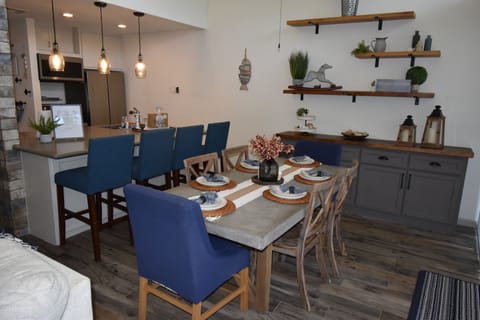 Casual and formal seating for guests.