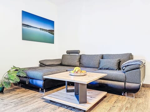 Furniture, Flooring, Couch, Comfort, Living Room, Wood Flooring, Chair, Houseplant, Sofa Bed