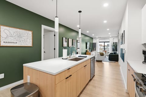 Modern Chef’s Kitchen & Open Living
