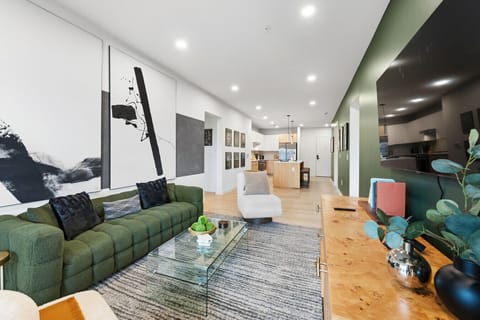 Bright, designer living space