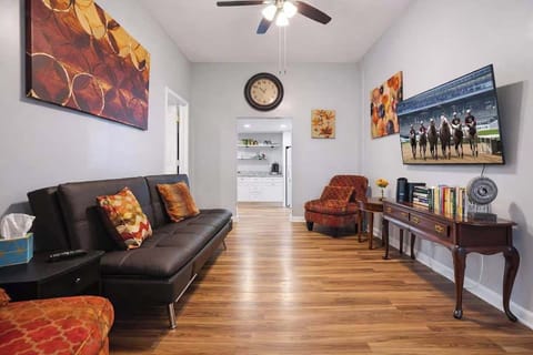 Living Area: A peaceful, light-filled living room for easy relaxation.