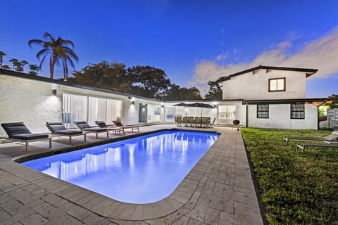 Oversized Heated Swimming Pool with LED Lighting
