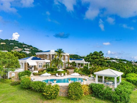 Aerial view of the west side of this expansive estate!