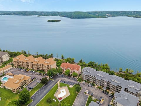 Stunning aerial view of the lakefront