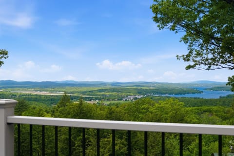 Soak in panoramic views of Lake Winnipesaukee, rolling mountains, and the surrounding countryside from the expansive deck—your front-row seat to some of New Hampshire's most breathtaking scenery.