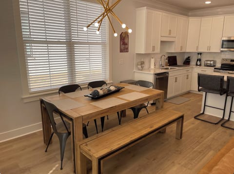 Dining room and kitchen