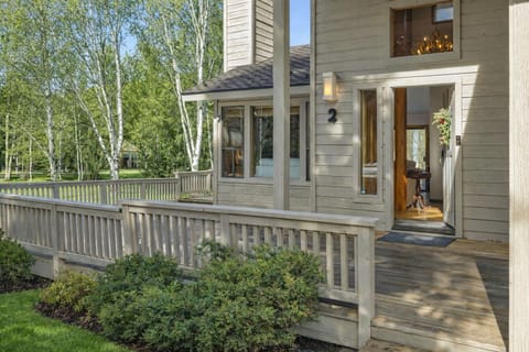 Relax on the deck after a day of skiing or summer exploring