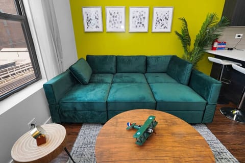 Stylish living space perfect for relaxing and unwinding