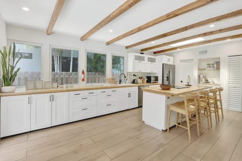 Cook with ease in the fully equipped kitchen with all essential appliances.