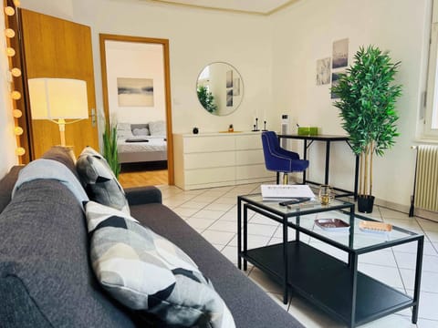 Living room and office