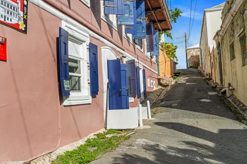 The street view - All of Charlotte Amalie`s bars, restaurants, and shopping, all within a couple minutes` walk!