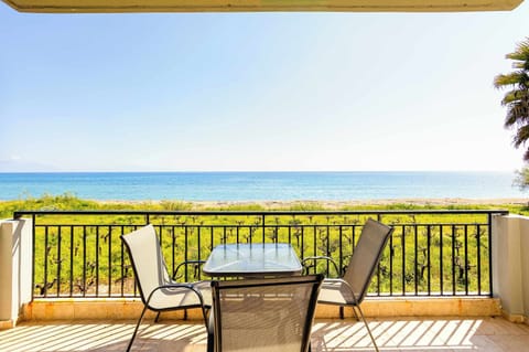 Balcony with Panoramic Sea View and Outdoor Seating