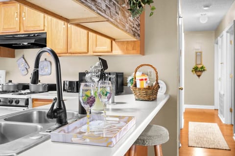 Kitchen | Breakfast Bar | Prep Surface & Dining Adjacency