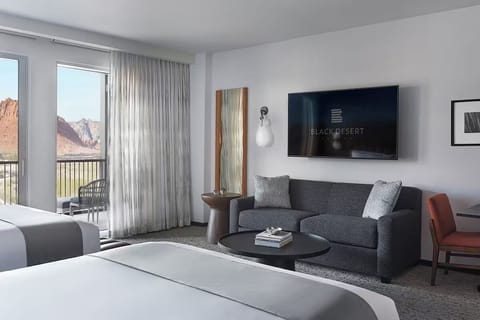 Unwind on the sofa with a movie after exploring.
