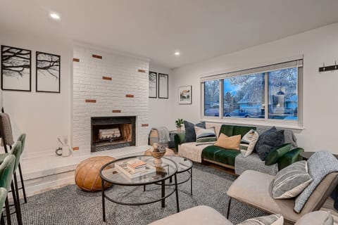 Cozy living room with open concept layout