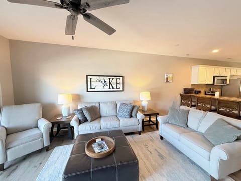 Curl up in the inviting living room & stream your favorites on the smart TV​