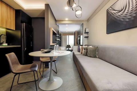 Cozy dining area with modern design

