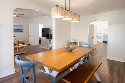 The dining area is perfect for shared meals