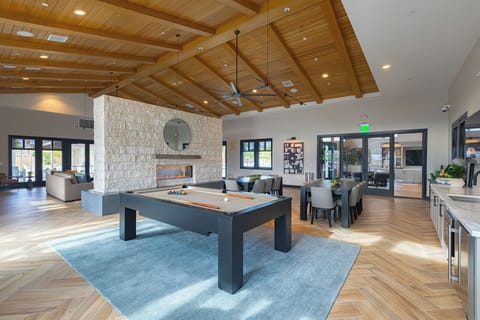 Challenge your neighbors to a game in the stylish Clubhouse billiards area.
