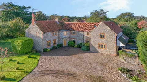 front view with ample parking