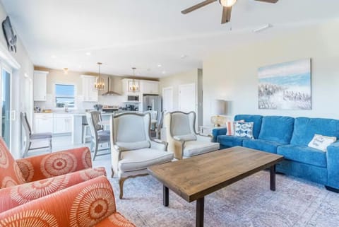 1st Floor Living Room - Queen sleeper sofa available for when "just one more" decides to join!