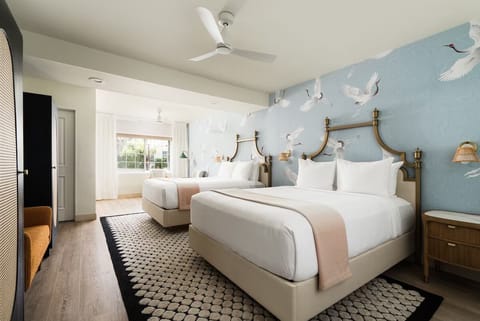 Stretch out with extra space, soft linens, and airy daylight.