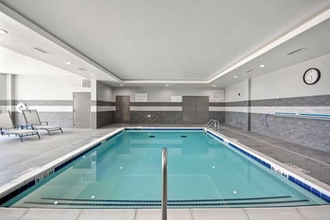 Dive into a sparkling indoor pool for year-round relaxation.
