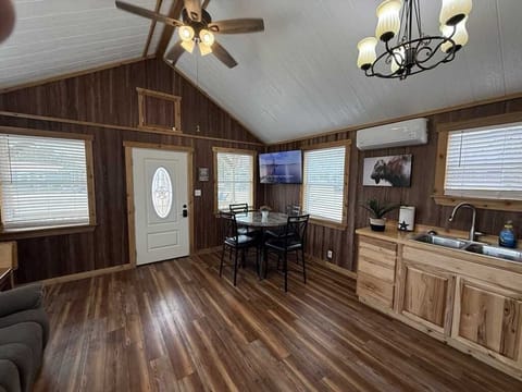 Warm wood finishes, vaulted ceilings, and cozy charm - your perfect home away from home