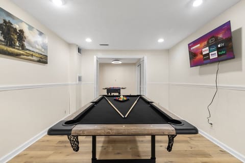 Multi-purpose room designed for gaming.