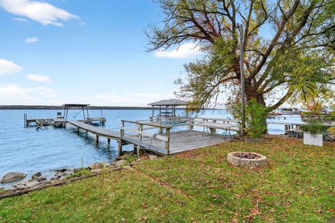A true Finger Lakes highlight. Enjoy coffee at sunrise, fishing afternoons, or sunset views from your private dock and spacious lakeside deck.