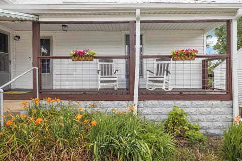 Enjoy the mountain views from the front porch