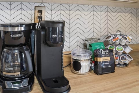 Enjoy fresh brewed coffee and tea.  Regular and decaf options will be available. 