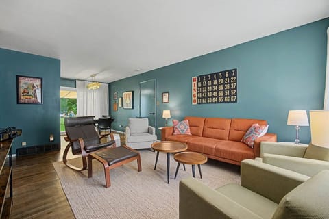 Living Room opens to the dining area with lots of light!