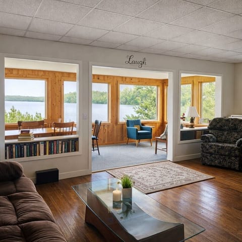 Lakefront Cabin #11 on Big Basswood Lake with Stunning Lake Views Cabin in Michigan