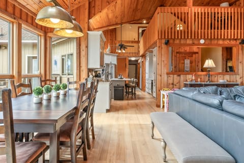 Bright, open floor plan connects kitchen, dining, and living for effortless entertaining